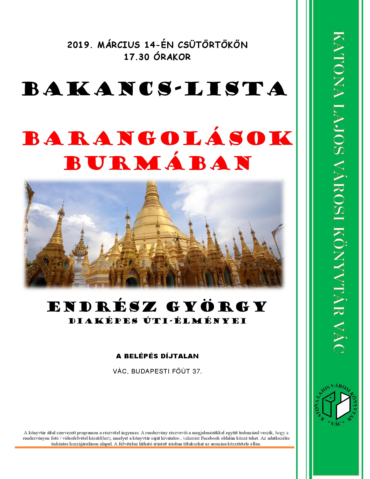 Barangolások Burmában