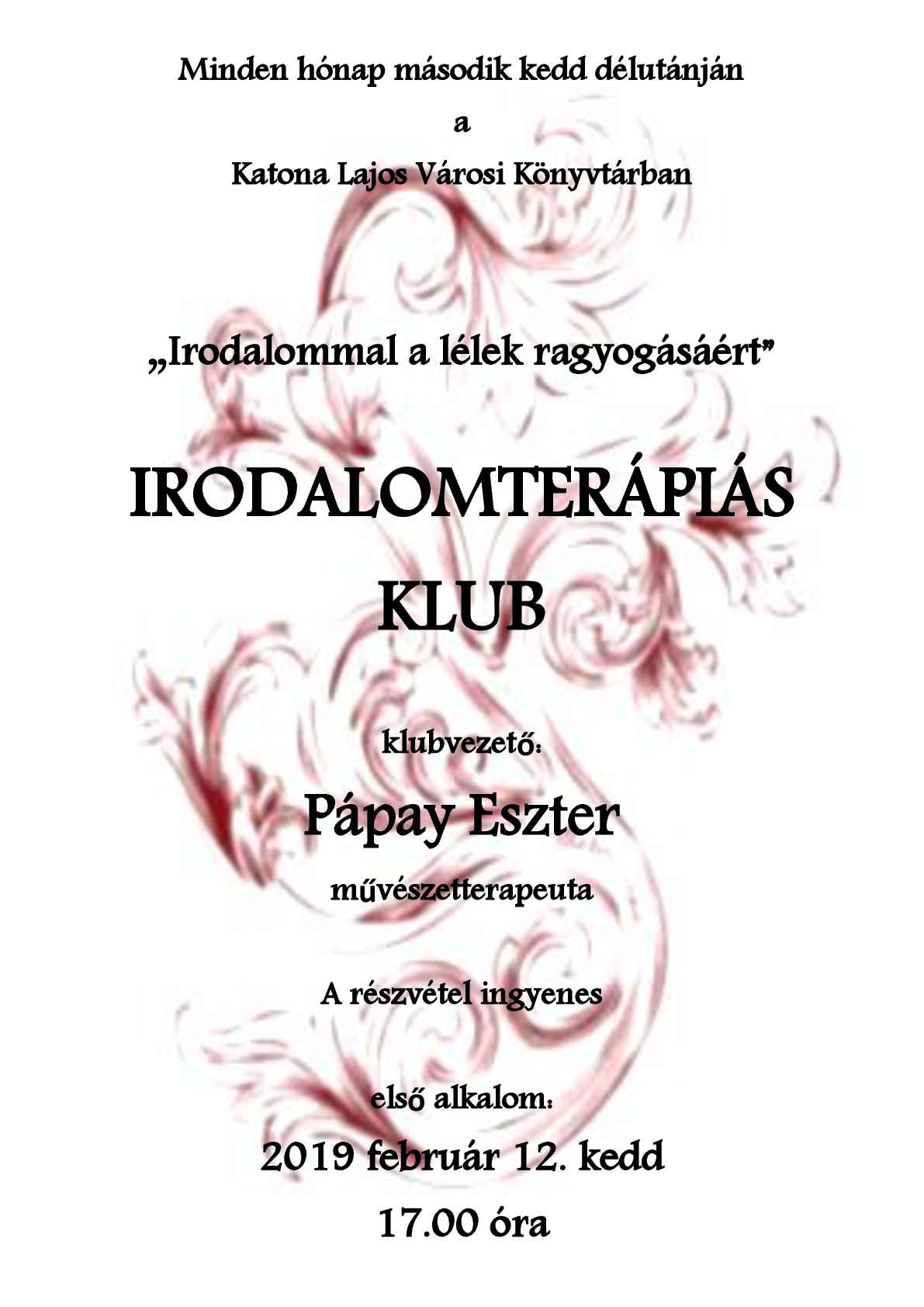 Irodalomterápiás Klub